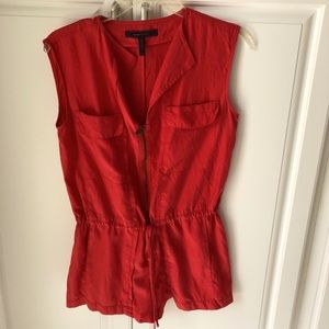 BCBG Maxazria Orange Romper